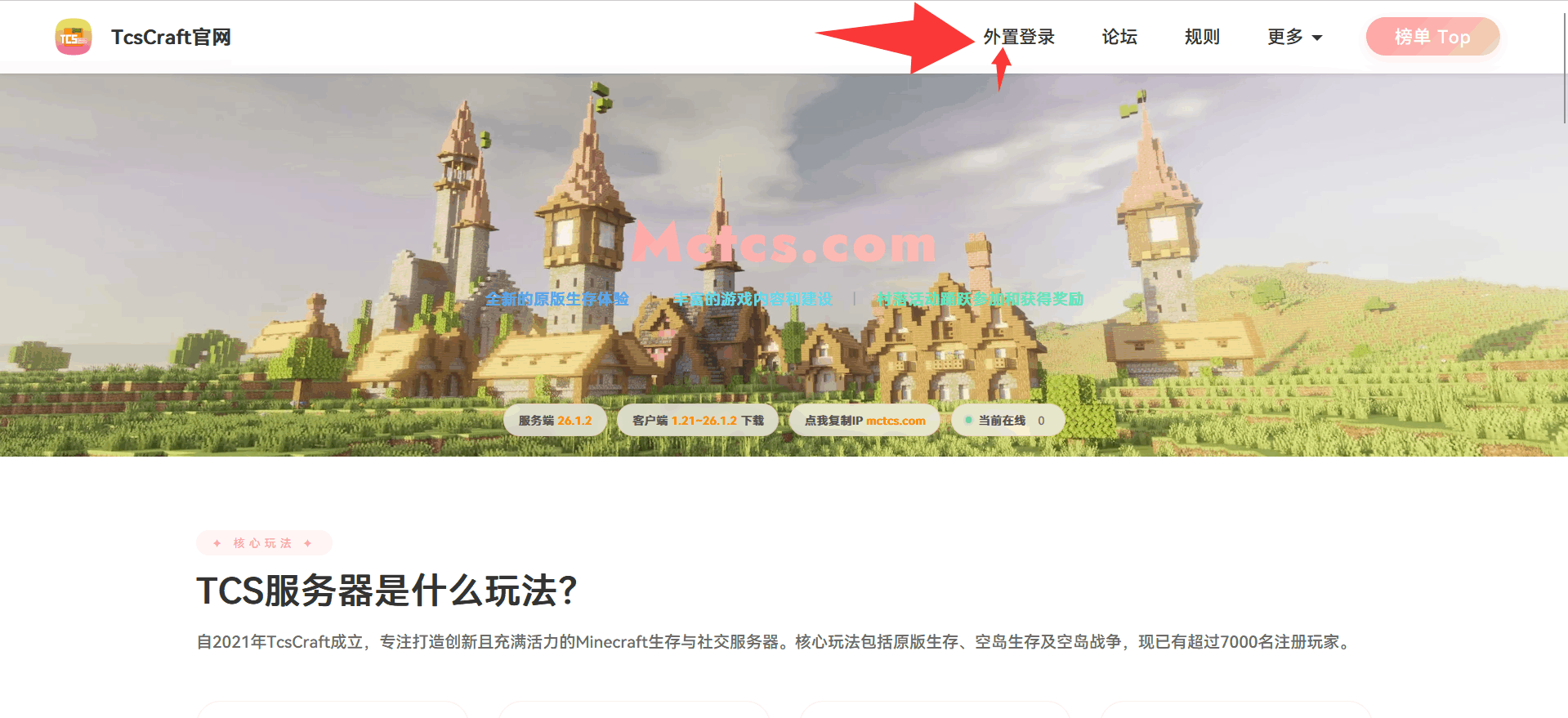 外置登录按钮